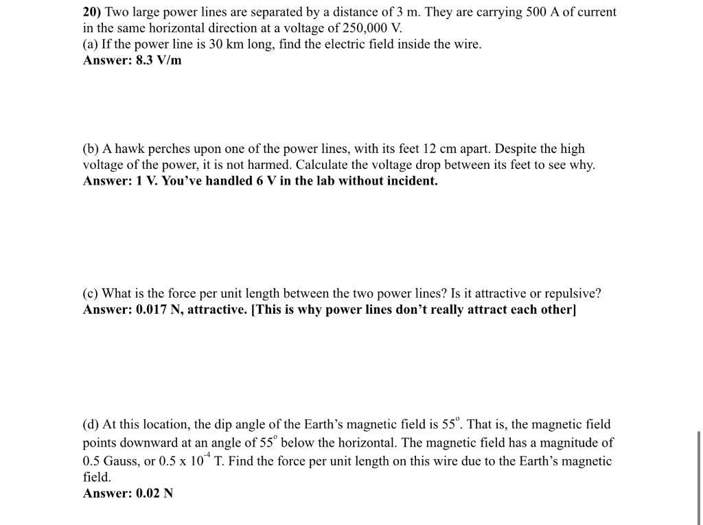 solved-20-two-large-power-lines-are-separated-by-a-distance-chegg