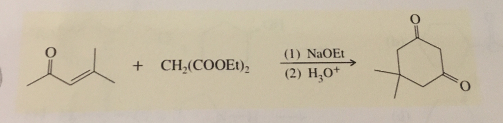 Solved 있, (1) NaOEt + CH2(COOEt)2 , (2) HO | Chegg.com