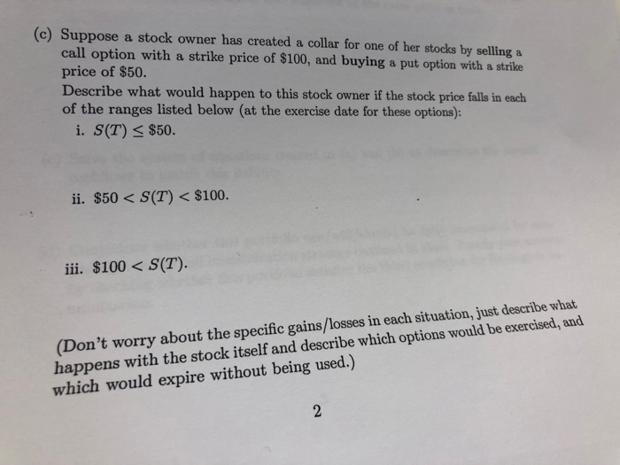 Solved 2. Stocks, Bonds and Options. (a) Suppose two stocks,