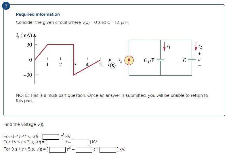 Solved Required information Consider the given circuit where | Chegg.com