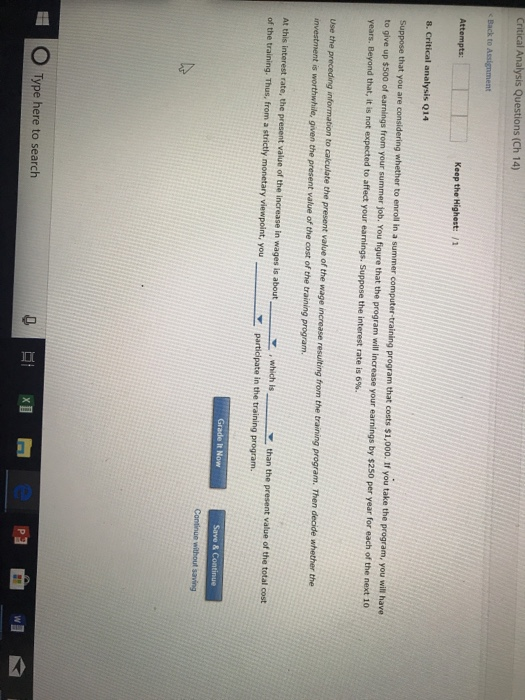 Solved s (Ch 14) Suppose that you are considering whether to | Chegg.com