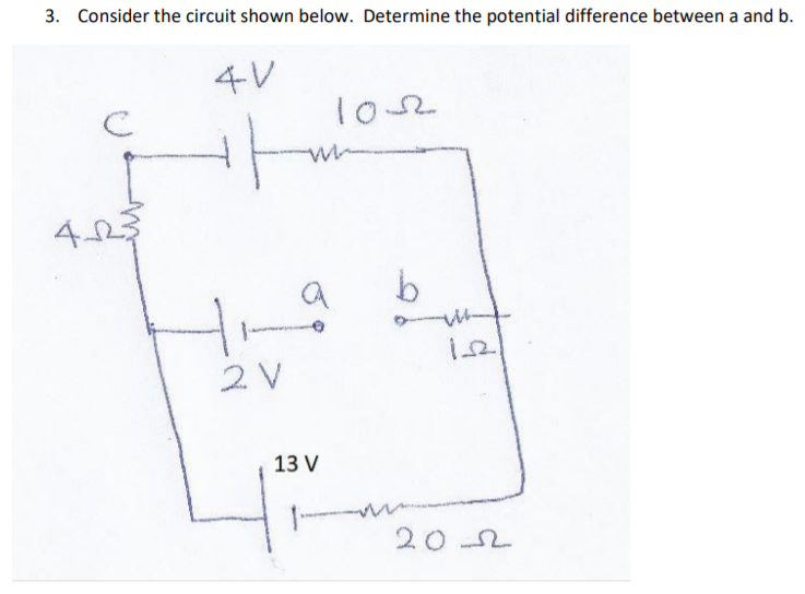 Solved 3. Consider The Circuit Shown Below. Determine The | Chegg.com