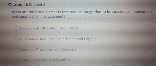 Solved Question 4 (5 points) The first step in developing a | Chegg.com