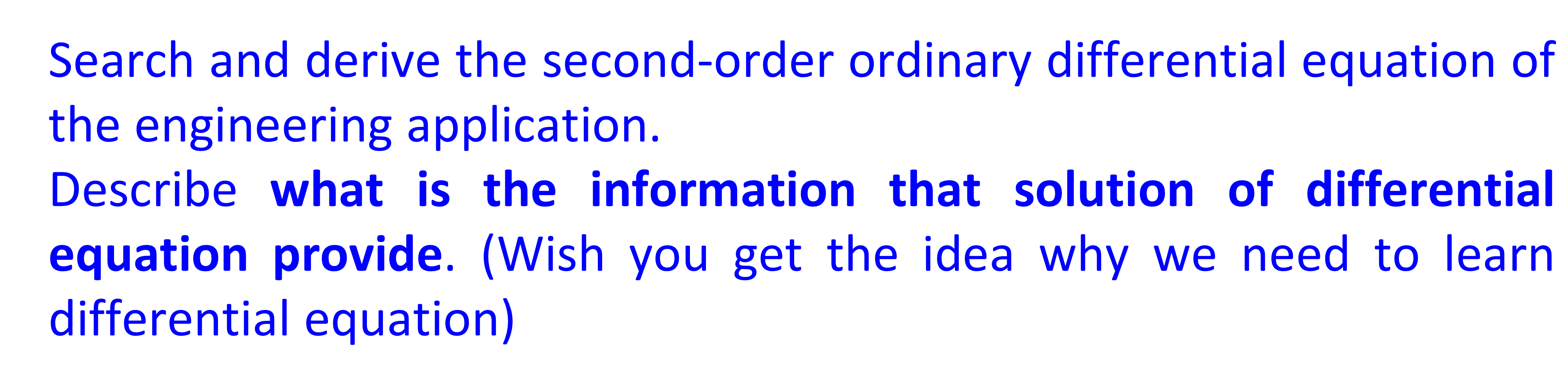 Solved search and derive the second order ordinary chegg