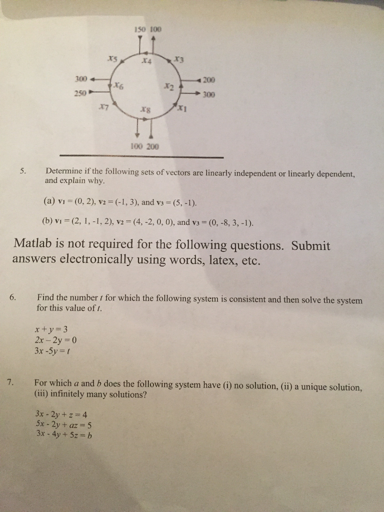 Solved Note: All the questions must be done using Matlab | Chegg.com