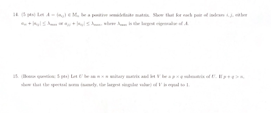 Solved Linear Algebra. Please Answer Correctly And All | Chegg.com