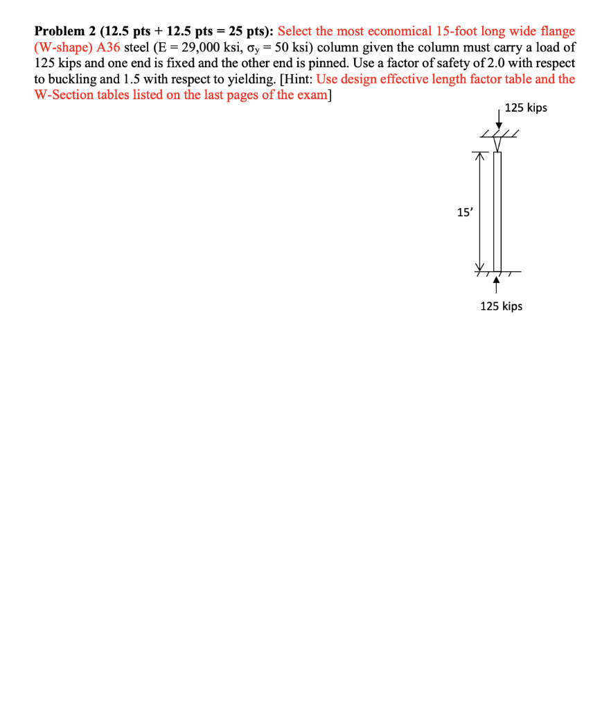 Solved Problem 2 (12.5 Pts + 12.5 Pts = 25 Pts): Select The | Chegg.com