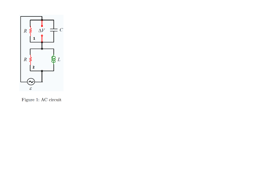 Solved Task 1 - AC circuit [3+2+3 points] Consider the AC | Chegg.com