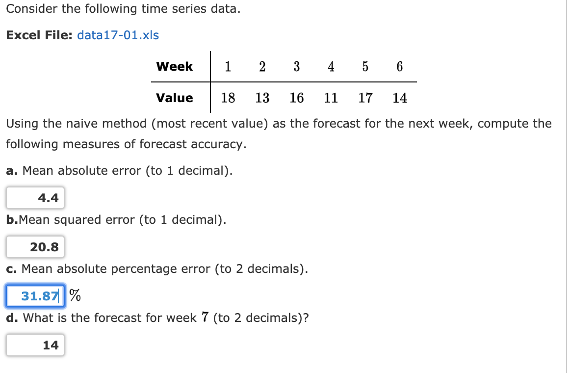 regression analysis time series data excel