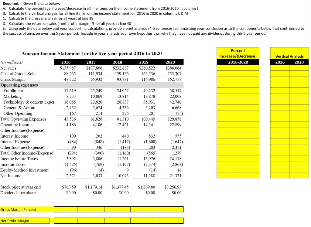 Solved Required: - Given the data below: A: Calculate the | Chegg.com