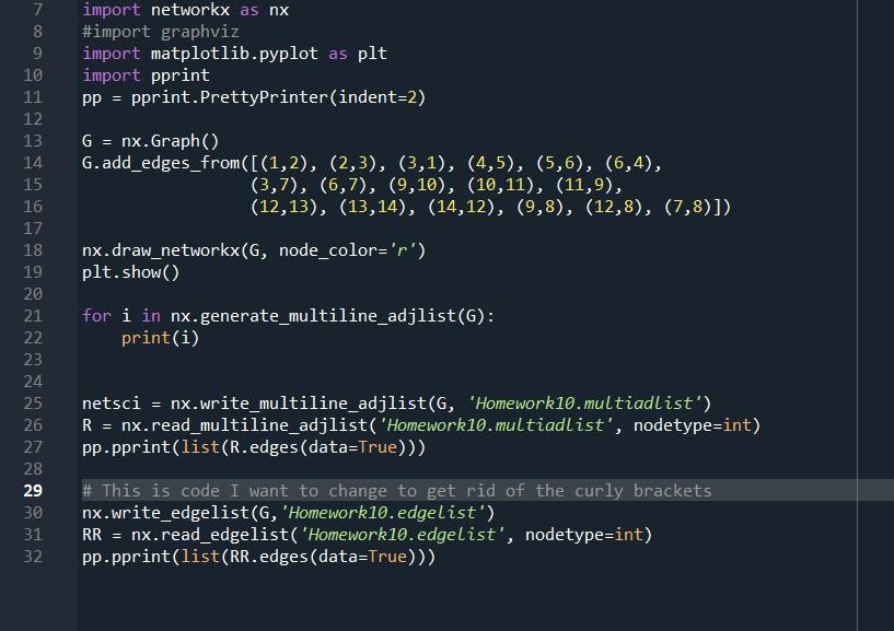 Solved I am writing a file in a edge-list format with no | Chegg.com