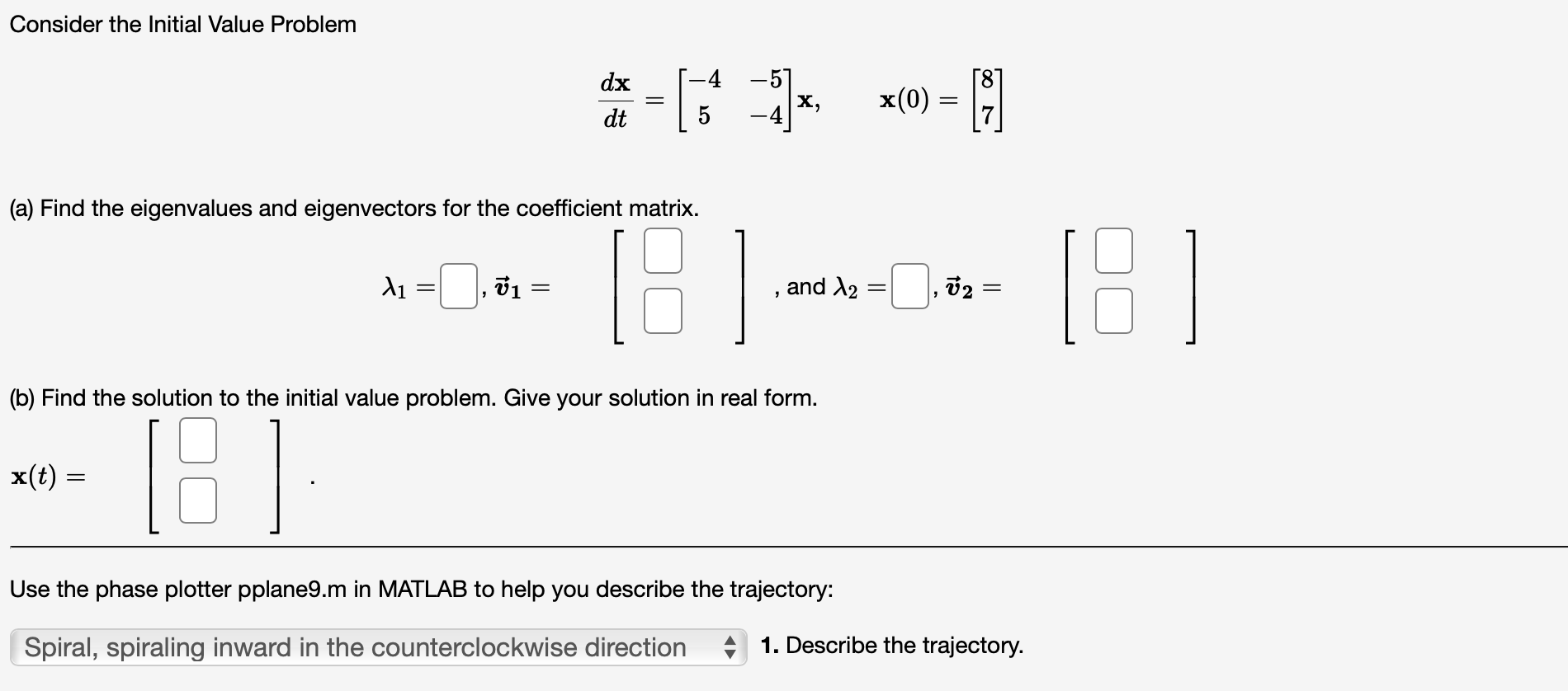 Solved Consider the Initial Value Problem | Chegg.com