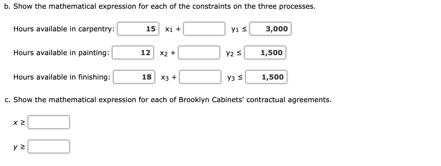 Solved B. Show The Mathematical Expression For Each Of The | Chegg.com