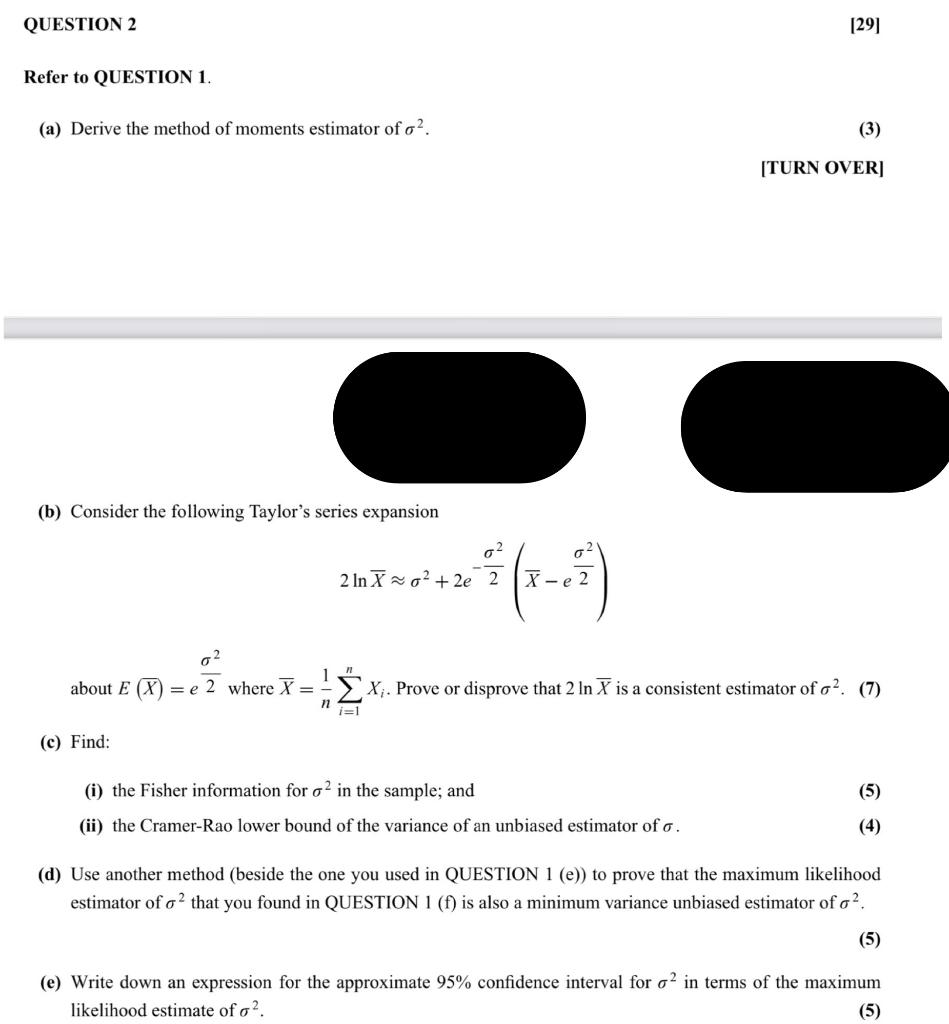 Solved QUESTION 2 [29] Refer to QUESTION 1. (a) Derive the | Chegg.com