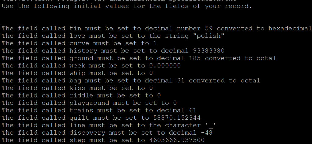 Solved Stage 2: Reading a binary data file and printing it | Chegg.com