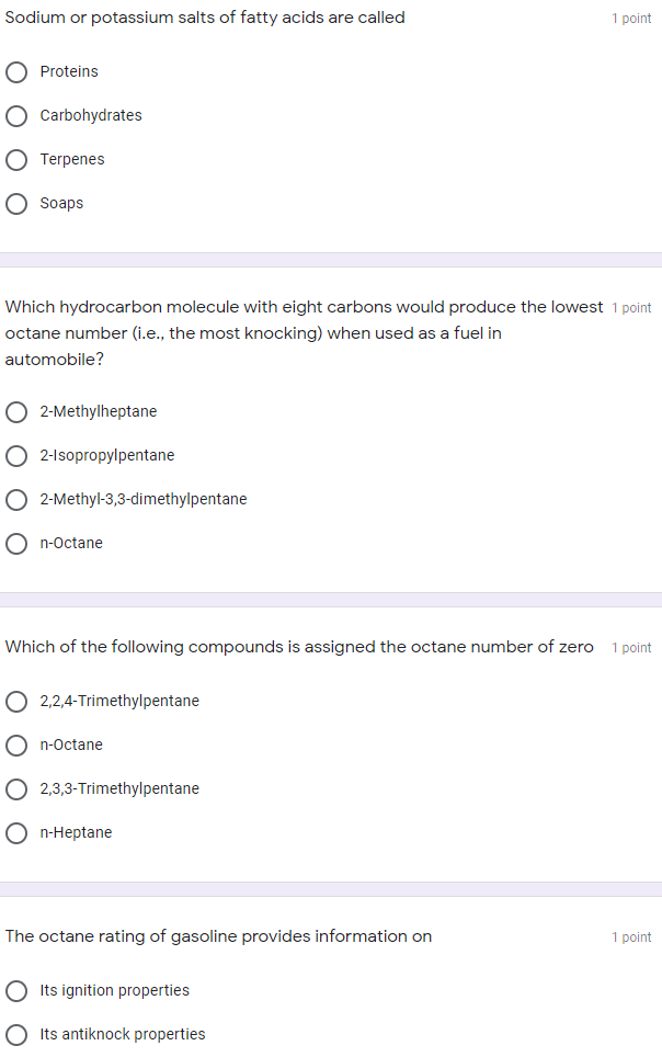 Solved Sodium or potassium salts of fatty acids are called 1
