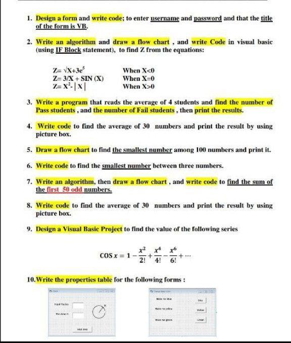 Solved 1. Design a form and write code; to enter username | Chegg.com