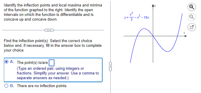 Solved Identify the inflection points and local maxima and | Chegg.com