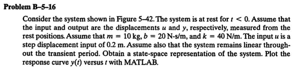 Solved Problem B-5-16 Consider the system shown in Figure | Chegg.com