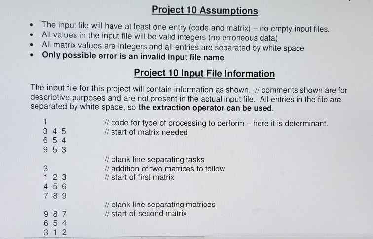 Solved Project 10 Description Write a program that opens an | Chegg.com