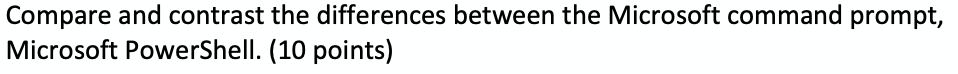 Solved Compare and contrast the differences between the | Chegg.com