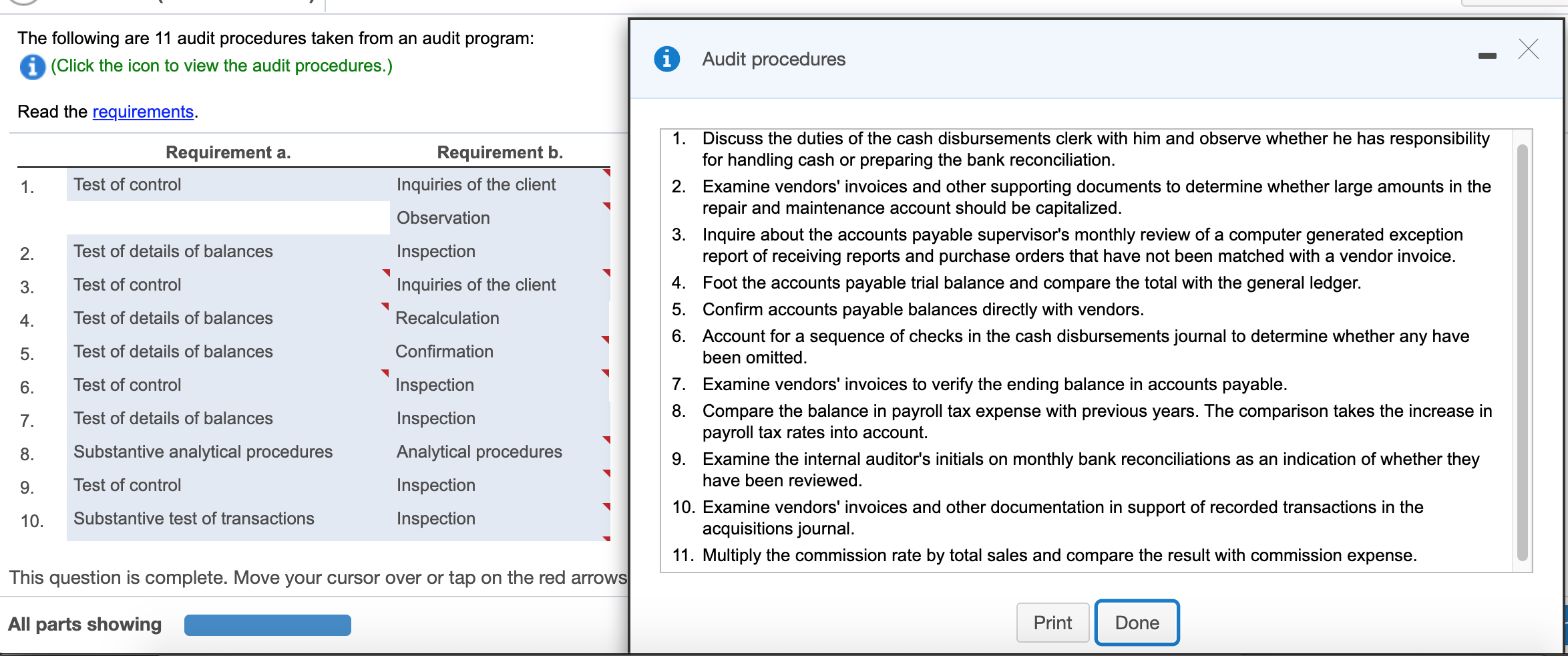 solved-the-following-are-11-audit-procedures-taken-from-an-chegg