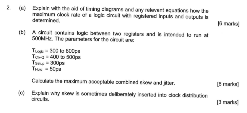 Solved 2. (a) Explain with the aid of timing diagrams and | Chegg.com
