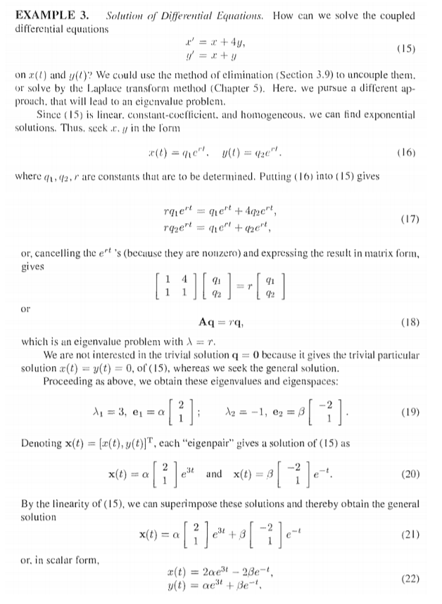 Solved Solve the coupled ODE system (HINT: see example 3,) | Chegg.com