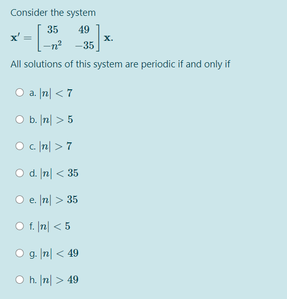 Solved Consider The System 35 49 35 X X All Soluti Chegg Com