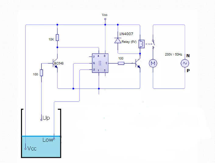 Solved This is a circuit of an Automatic Water Level Circuit Diagram
