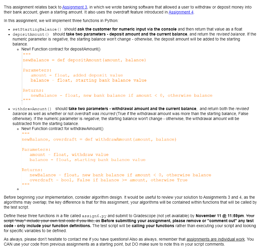 Solved This assignment relates back to Assignment 3, in | Chegg.com