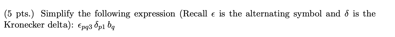 Solved (5 pts.) Simplify the following expression (Recall ϵ | Chegg.com