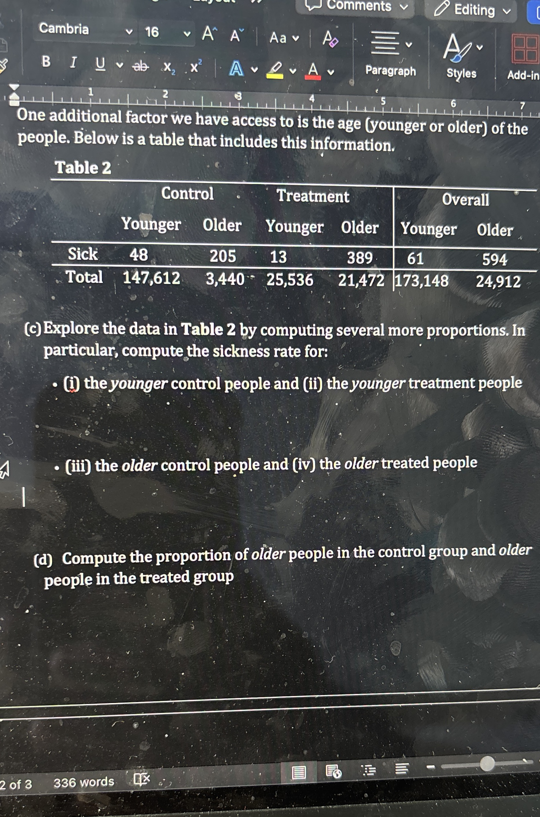 Solved One additional factor we have access to is the age | Chegg.com