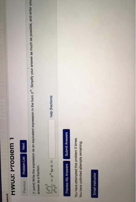 Solved Write the expression as an equivalent expression in | Chegg.com