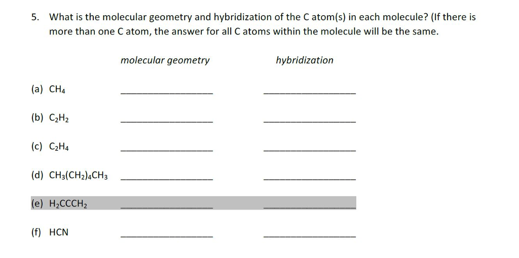 c2h2 molecular geometry