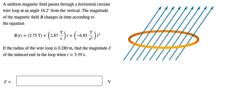 Solved A Uniform Magnetic Field Passes Through A Horizontal | Chegg.com