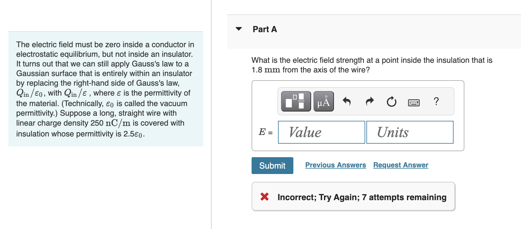 Solved The electric field must be zero inside a conductor in | Chegg.com