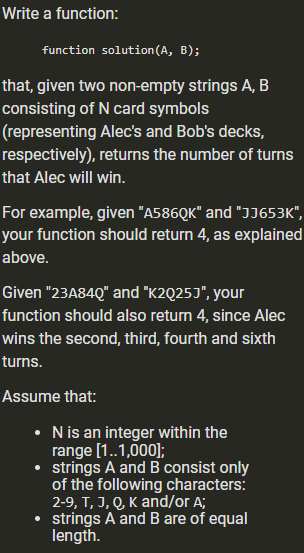Solved Alec and Bob are playing a game called Cards War. | Chegg.com