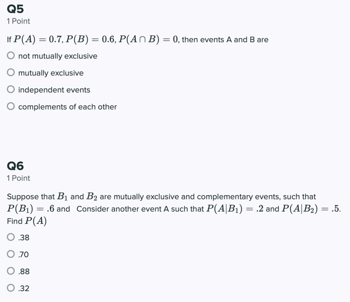 Solved 1 If P A 0 5P A 0 5 P B A 0 2P B A 0 2 Chegg Solved 1 If P A 0 5P A 0 5 P B A 0 2P B A 0 2 Chegg