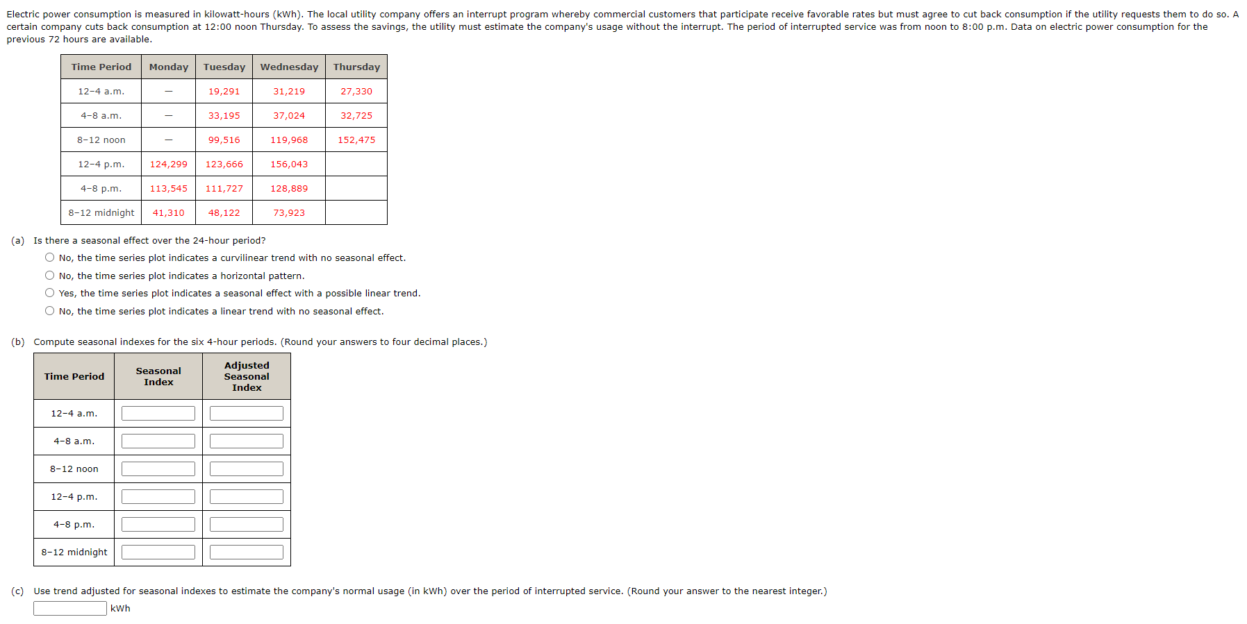 Solved Electric power consumption is measured in