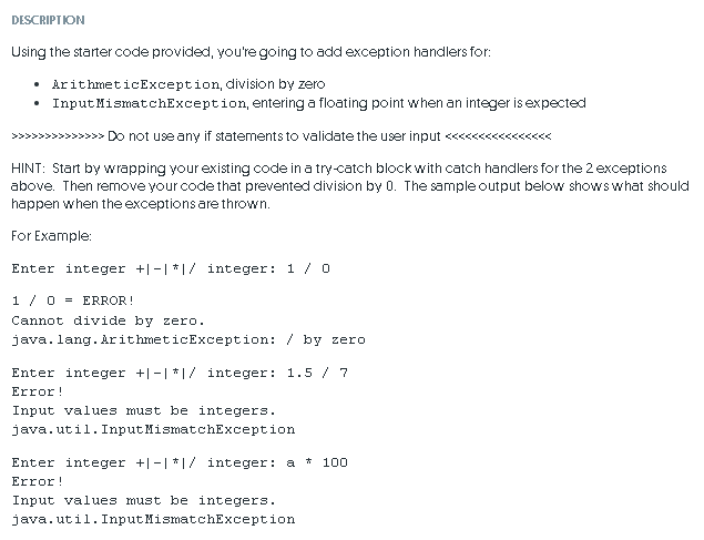 Solved JAVA STARTER CODE: import java.util.Scanner; | Chegg.com