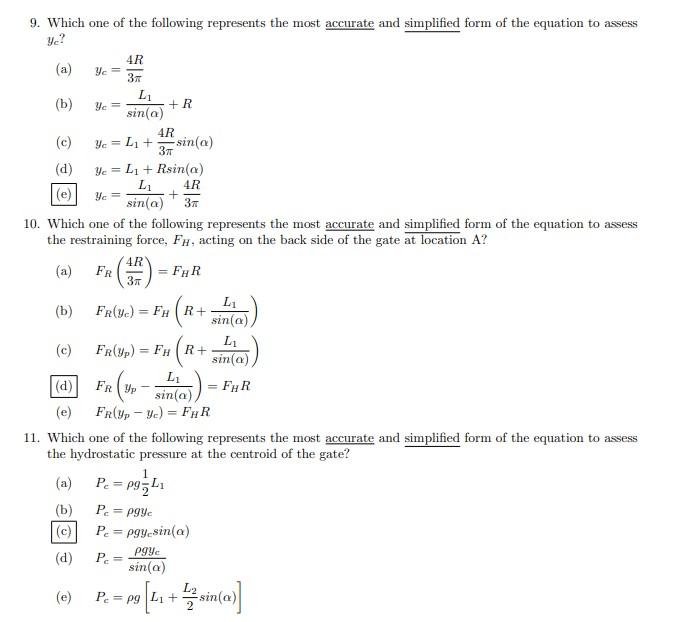 Solved Consider a half-circle gate of radius, R, in an | Chegg.com