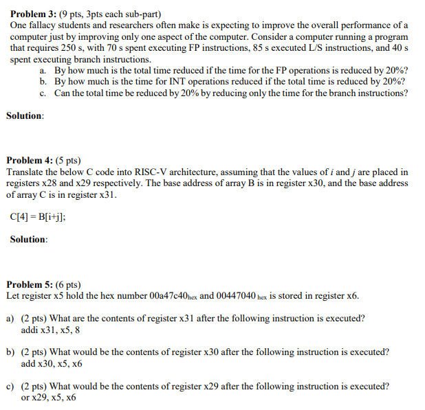 Solved Problem 3 9 Pts 3pts Each Sub Part One Fallacy