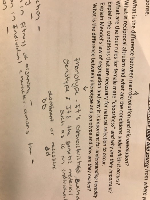Solved What is the difference between macroevolution and | Chegg.com