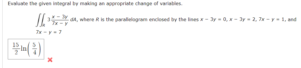 Evaluate the given integral by making an appropriate | Chegg.com