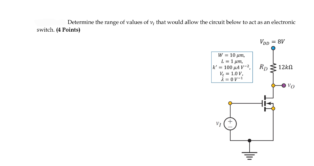 Solved Determine the range of values of v, that would allow | Chegg.com
