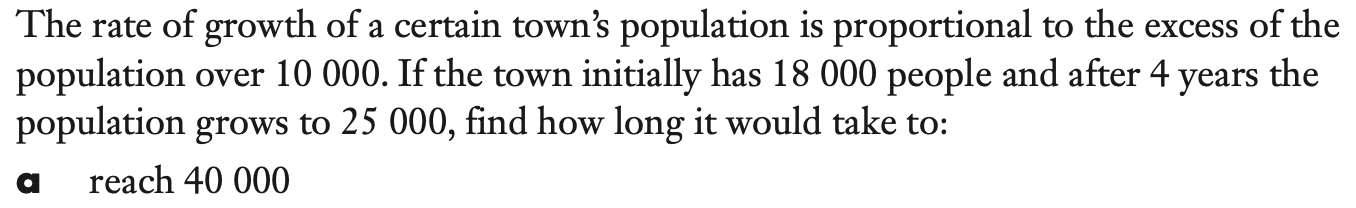Solved The rate of growth of a certain town's population is | Chegg.com