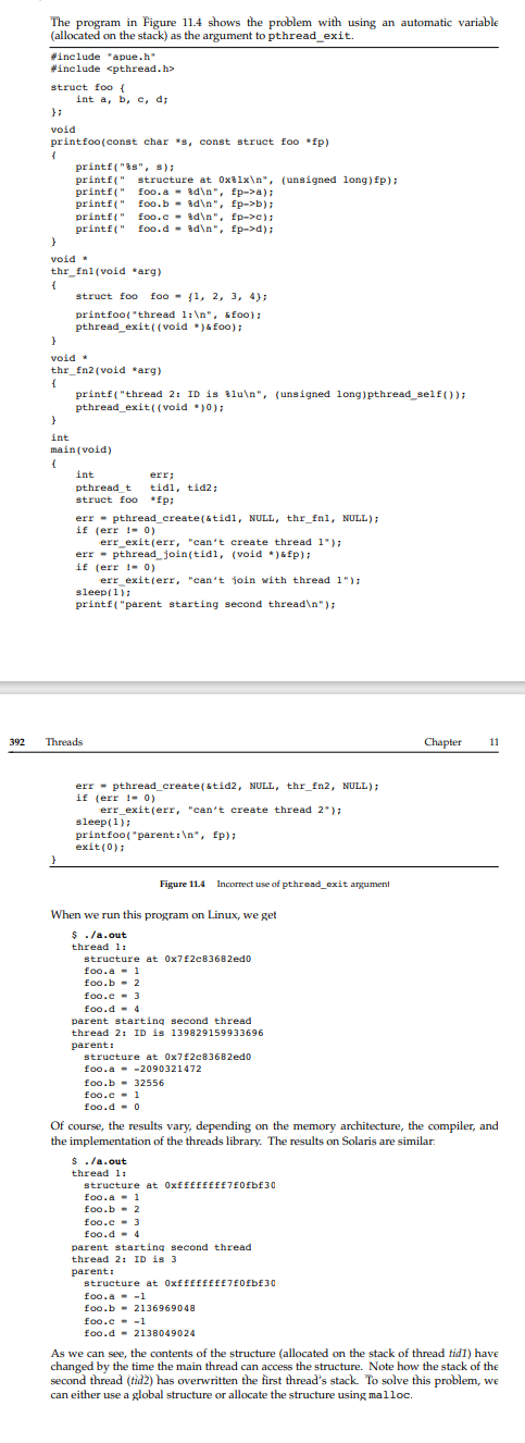 Modify the example code shown in Figure 11.4 to pass | Chegg.com