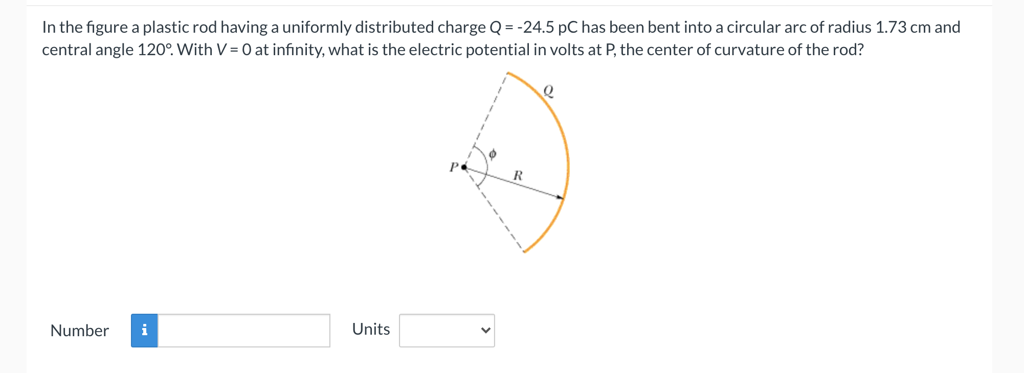 Solved In the figure a plastic rod having a uniformly