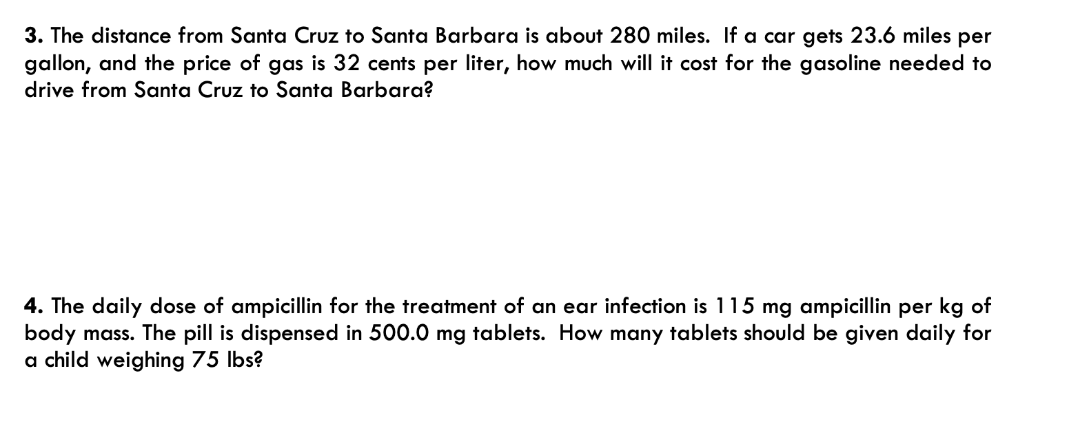 Solved Solve each of the problems below.Show all of Chegg